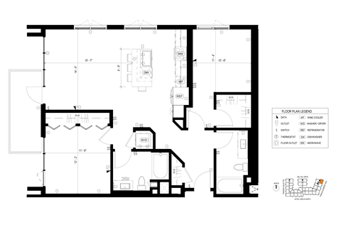 Two Bedroom C2 Bradbury at The Society